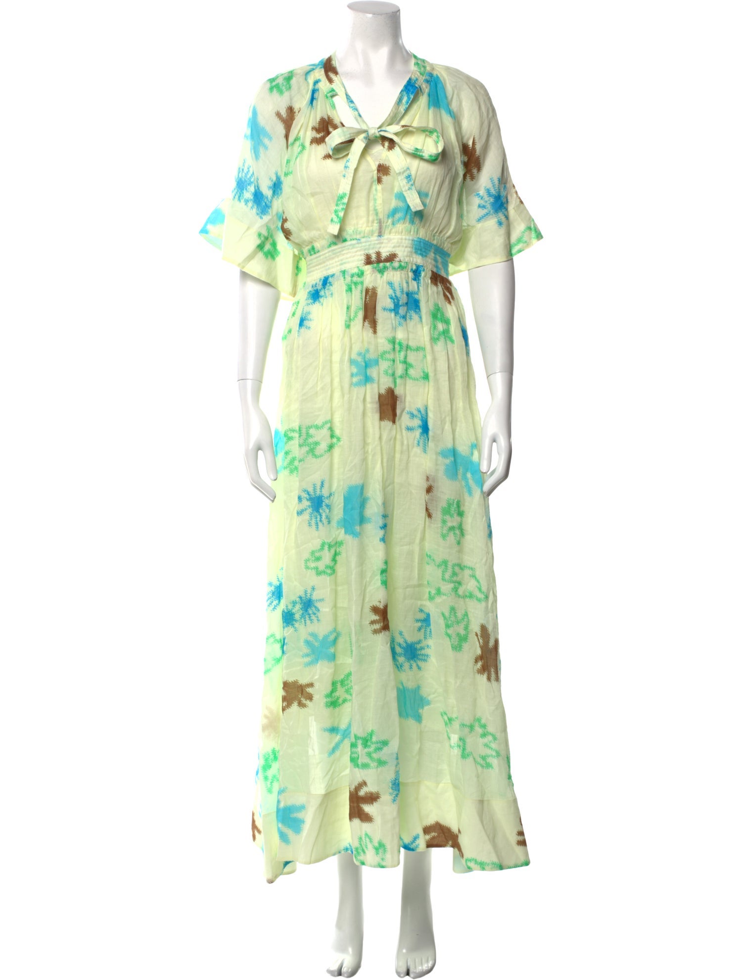 Lee Mathews Floral Print Long Dress