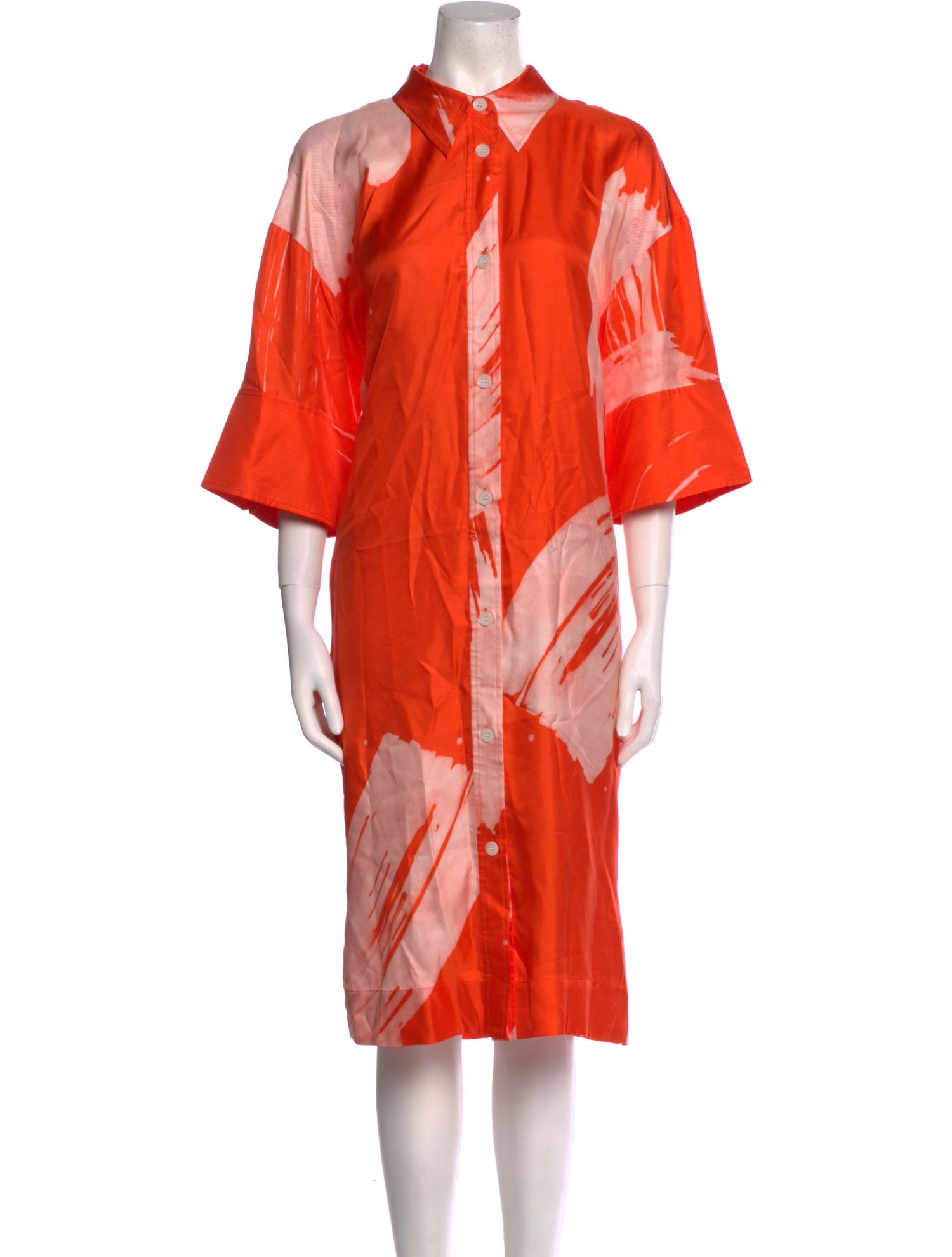 Lee Mathews Silk Midi Length Dress w/ Tags