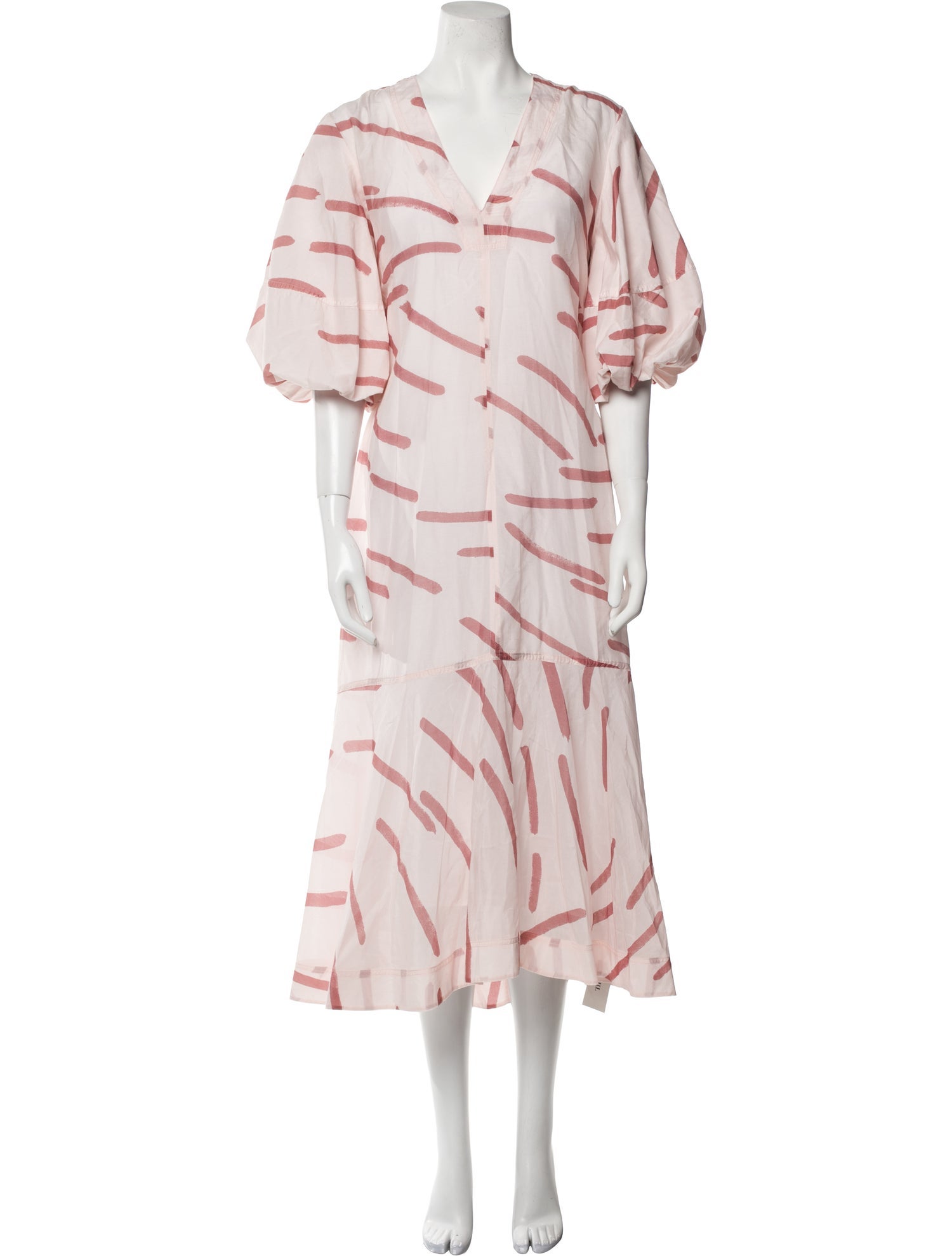 Lee Mathews Printed Long Dress