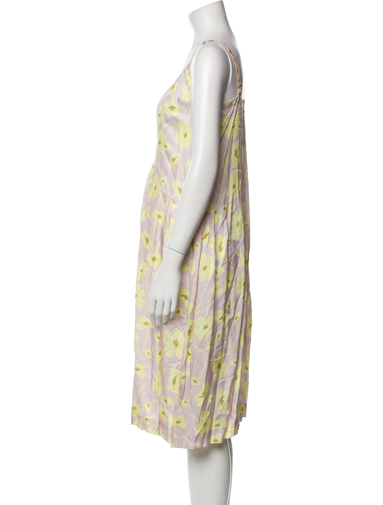 Lee Mathews Printed Knee-Length Dress