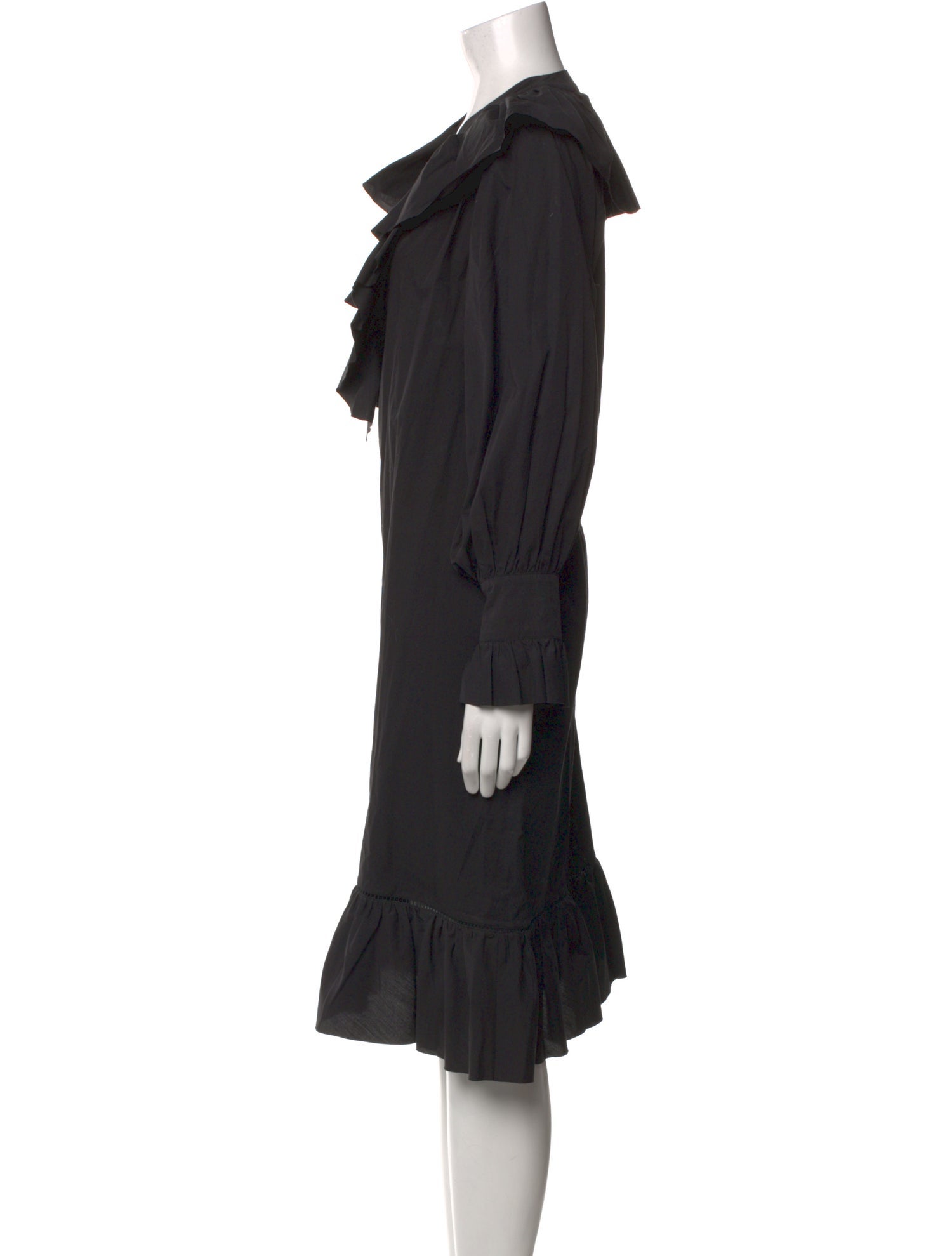 Lee Mathews V-Neck Midi Length Dress