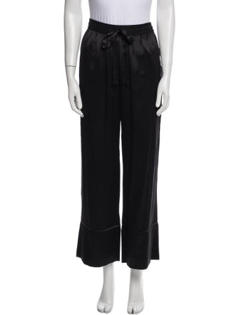 Lee Mathews Silk Ruffle Embellishment Nightgown