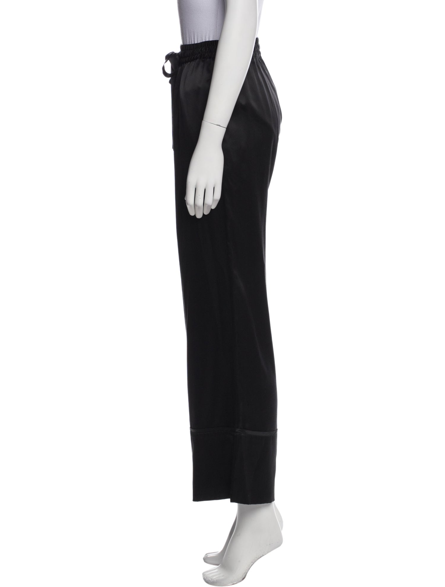 Lee Mathews Silk Ruffle Embellishment Nightgown