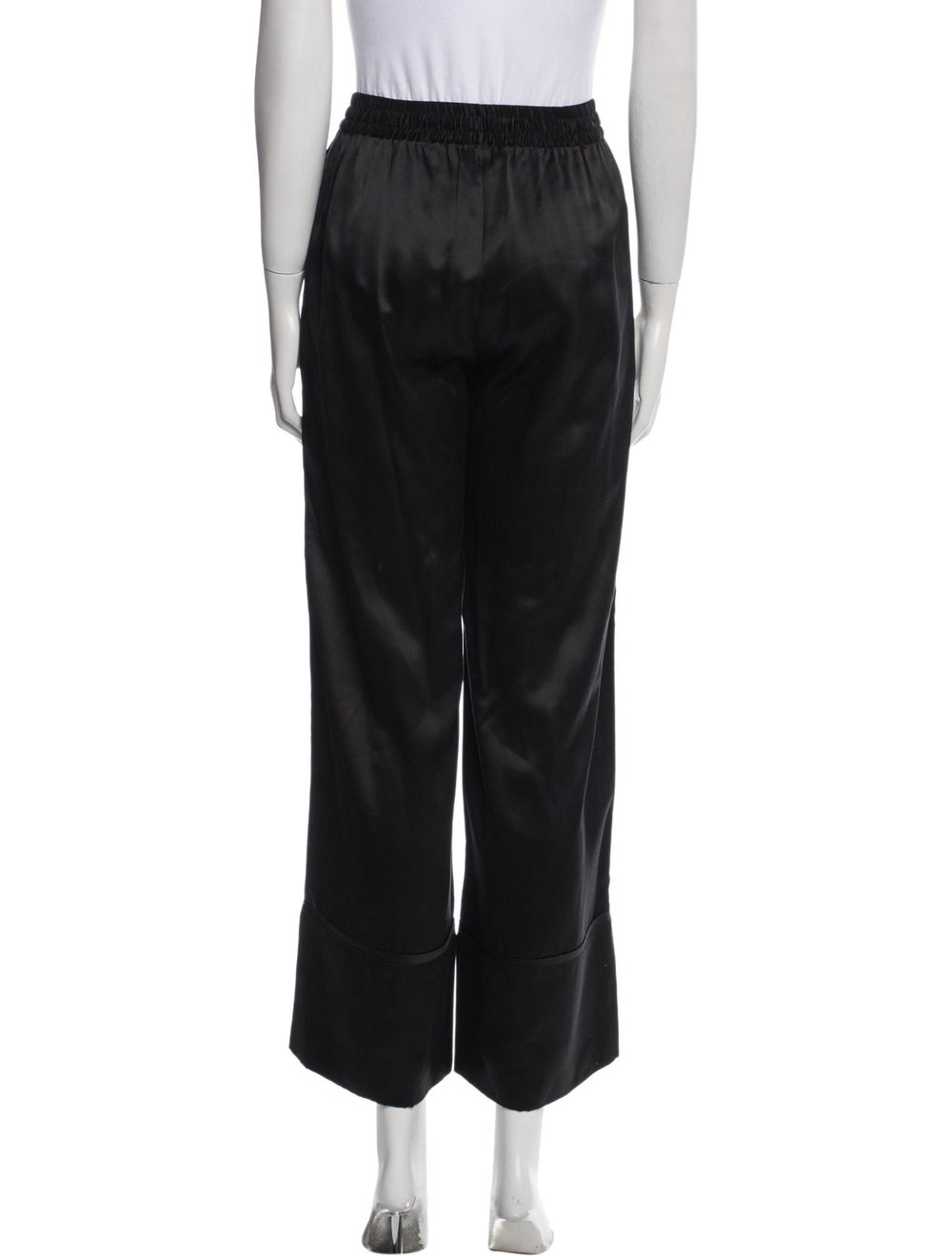 Lee Mathews Silk Nightgown Black Ruffle Embellish… - image 3