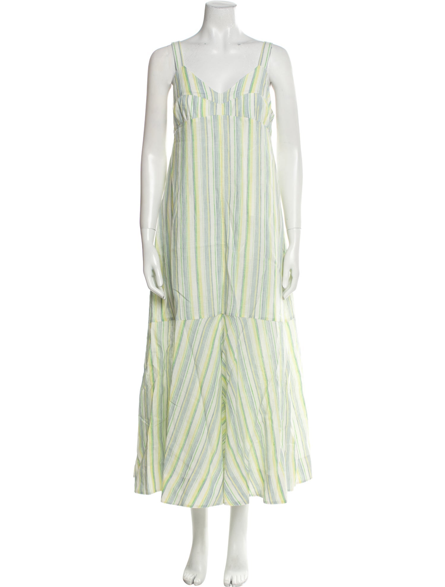 Lee Mathews Linen Long Dress