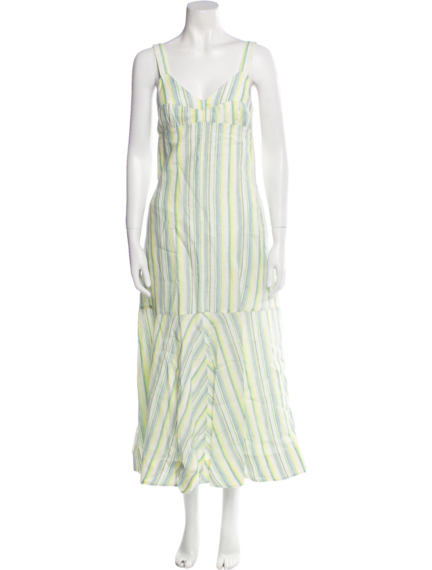 Lee Mathews Linen Long Dress