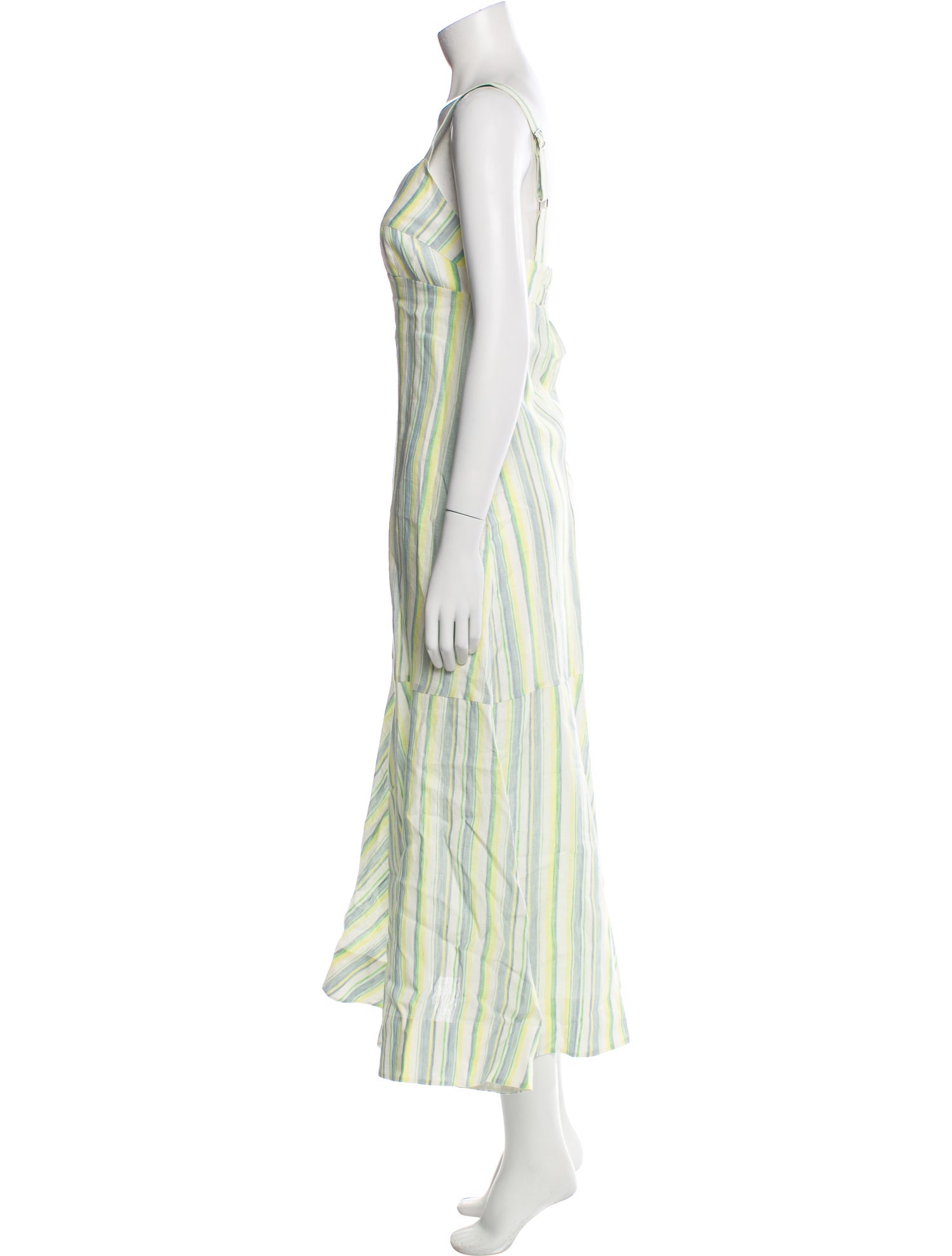 Lee Mathews Linen Long Dress