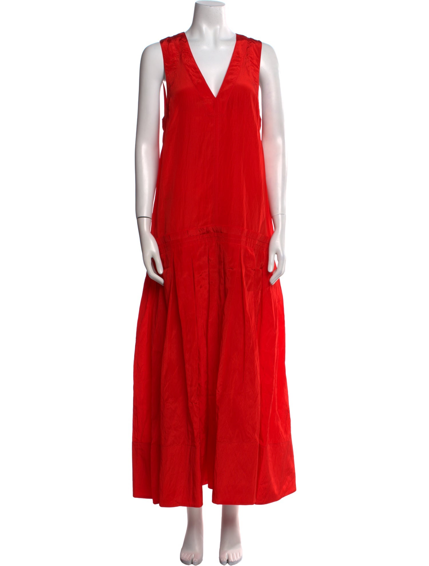 Lee Mathews V-Neck Long Dress