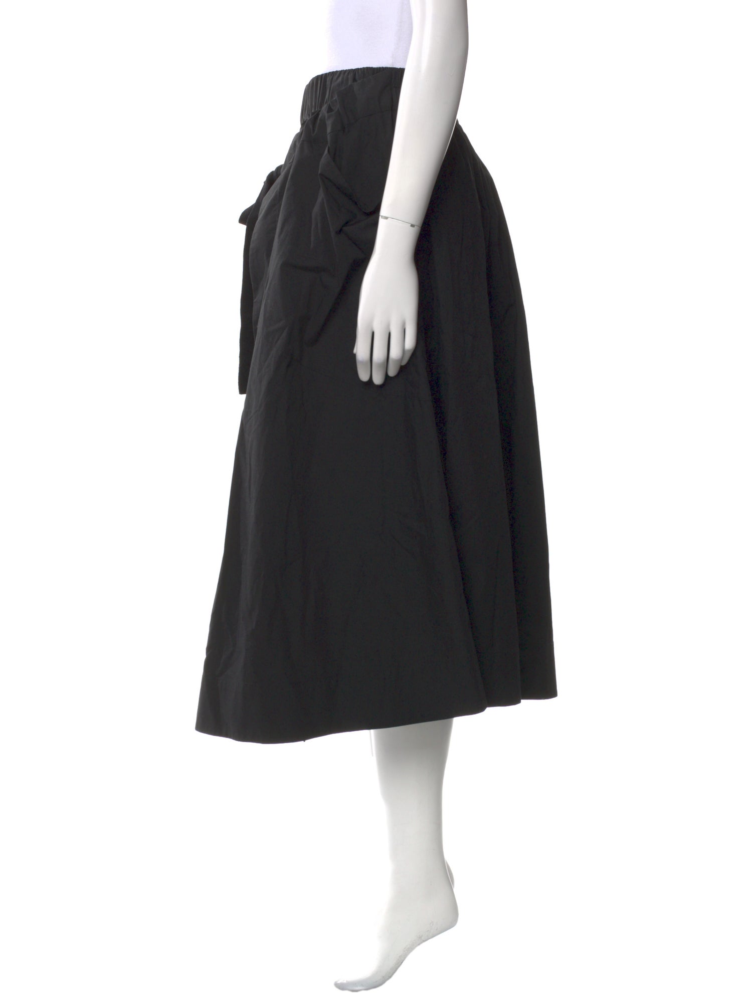 Lee Mathews Silk Midi Length Skirt