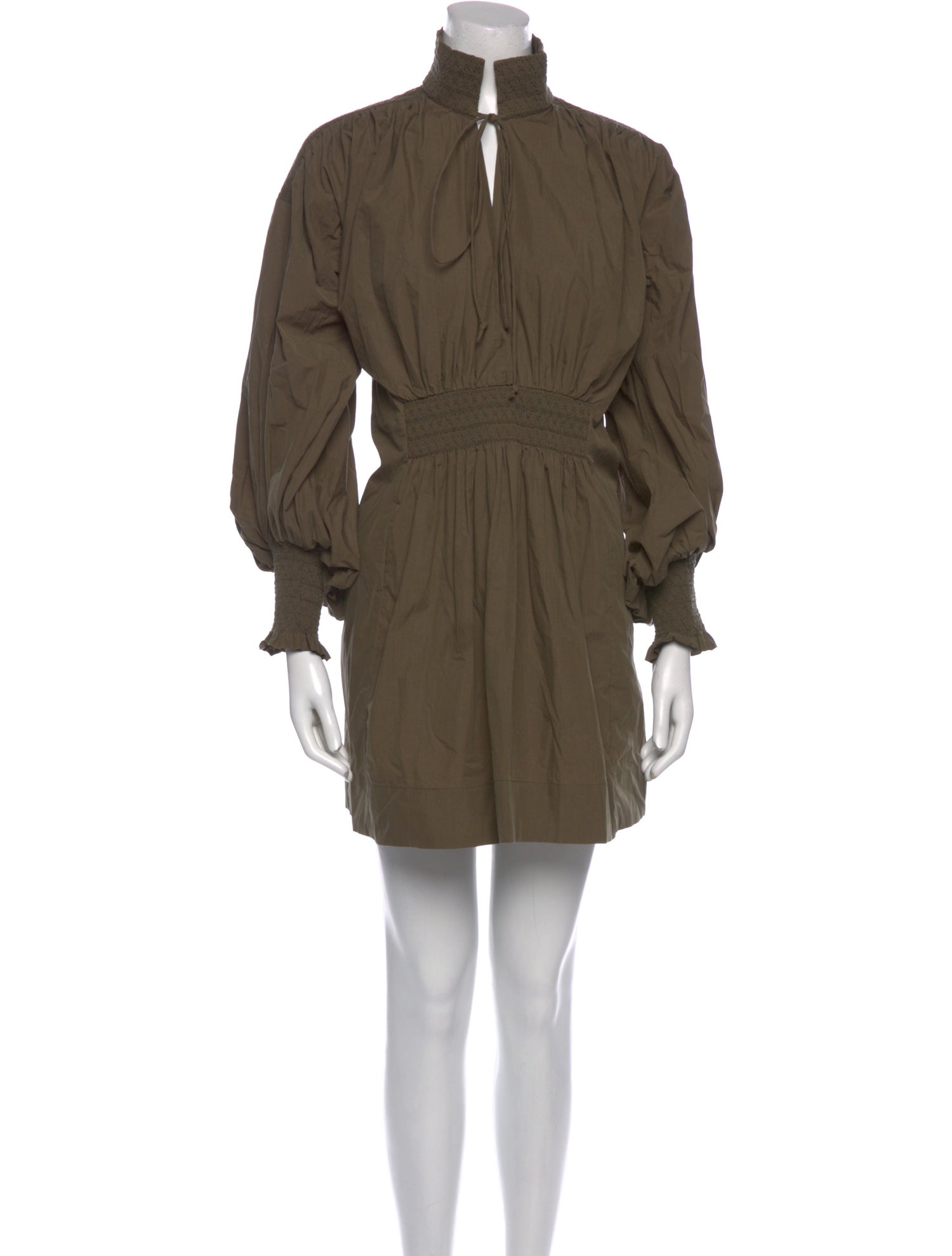 Lee Mathews Mock Neck Mini Dress