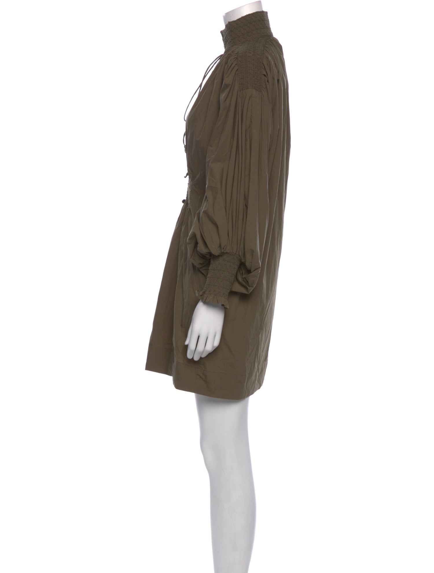 Lee Mathews Mock Neck Mini Dress