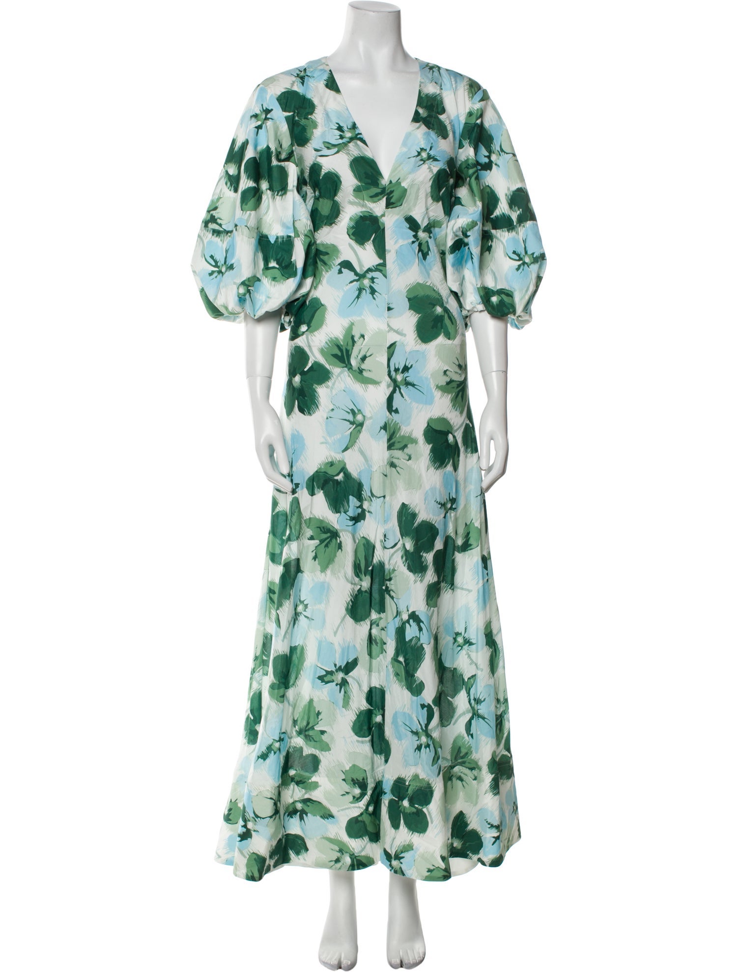 Lee Mathews Silk Long Dress