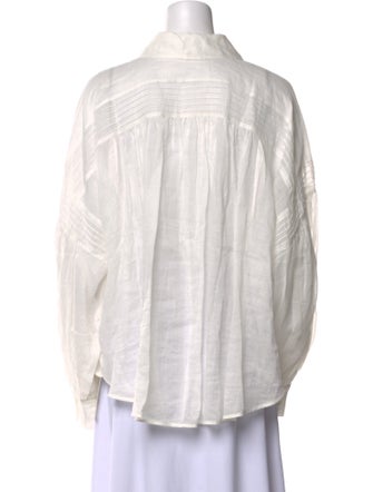 Lee Mathews Long Sleeve Button-Up Top