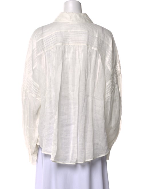 Lee Mathews Long Sleeve Button-Up Top