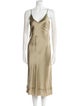 Lee Mathews Silk Midi Length Dress