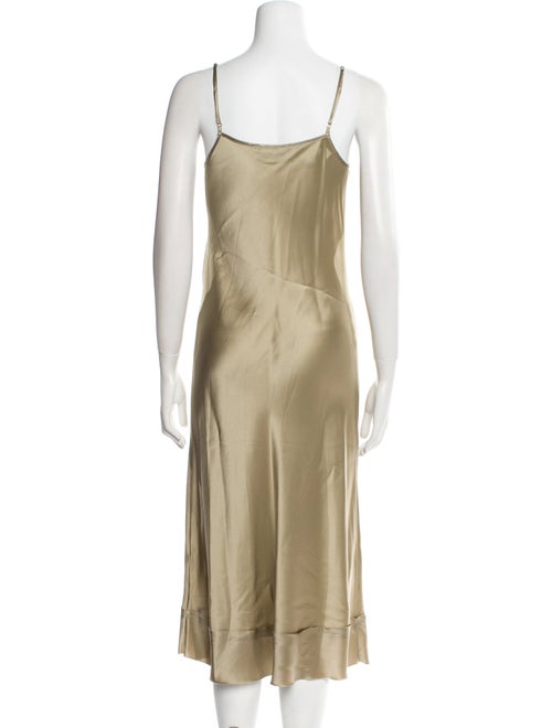 Lee Mathews Silk Midi Length Dress