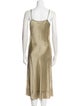 Lee Mathews Silk Midi Length Dress