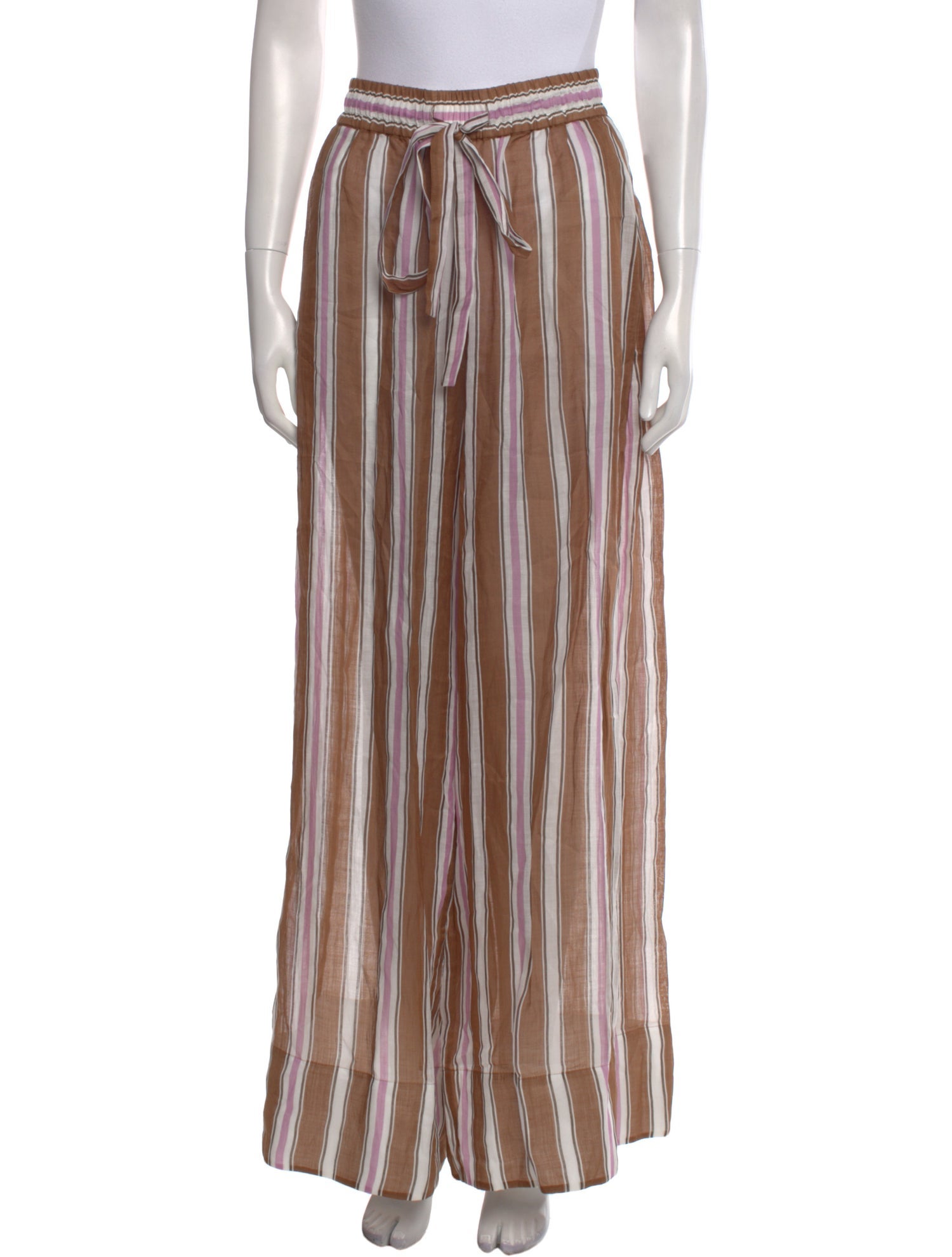 Lee Mathews Silk Wide Leg Pants