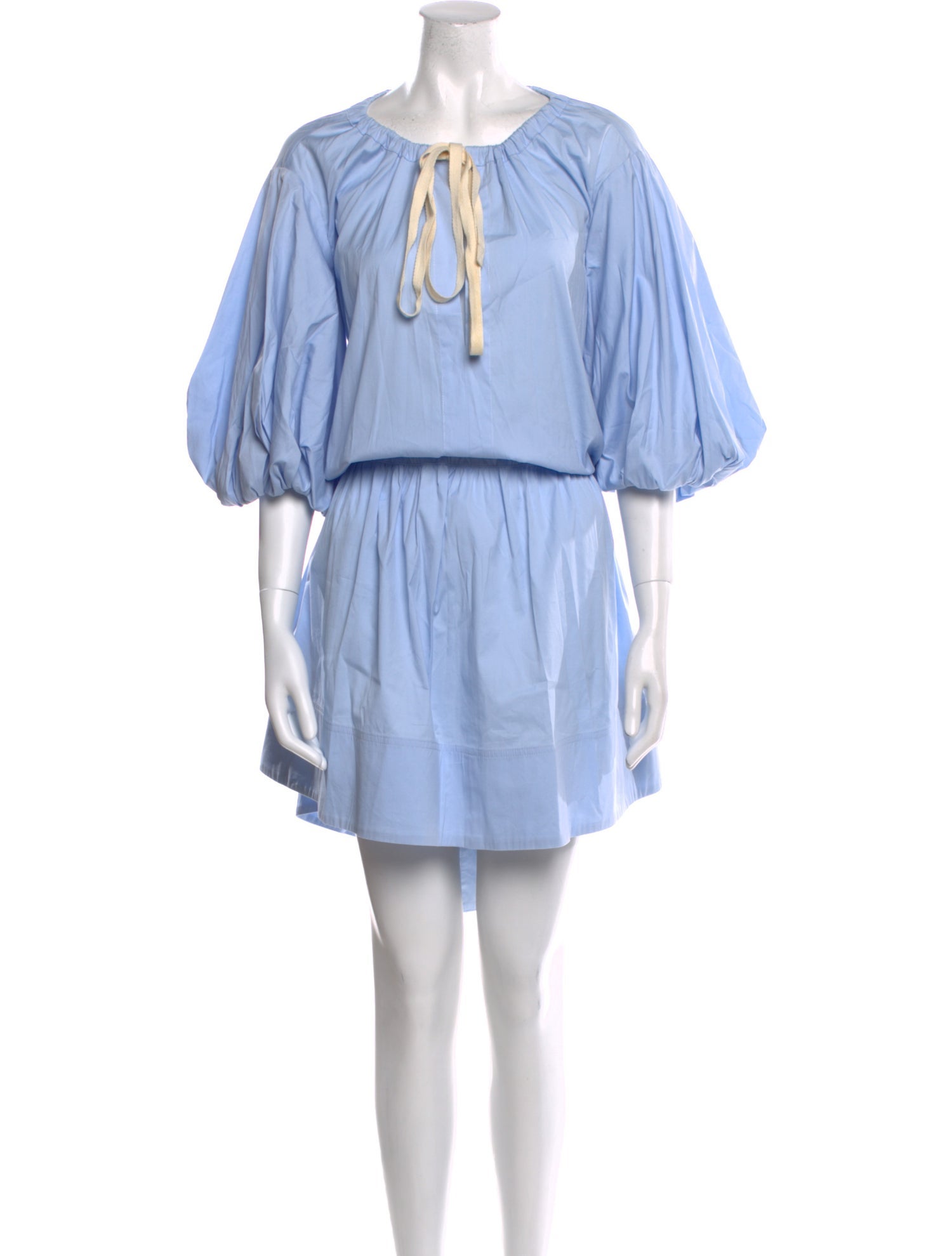 Lee Mathews V-Neck Knee-Length Dress