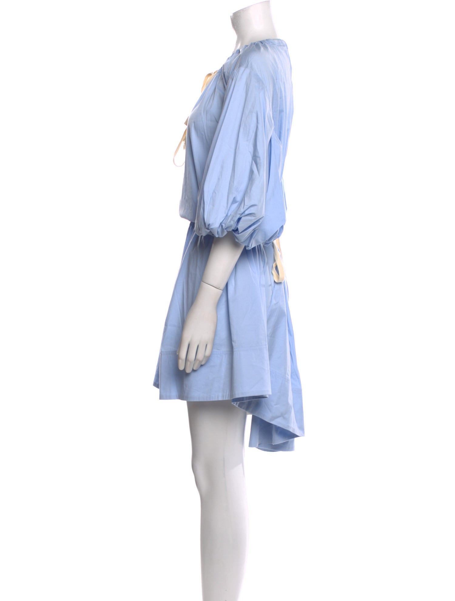 Lee Mathews V-Neck Knee-Length Dress