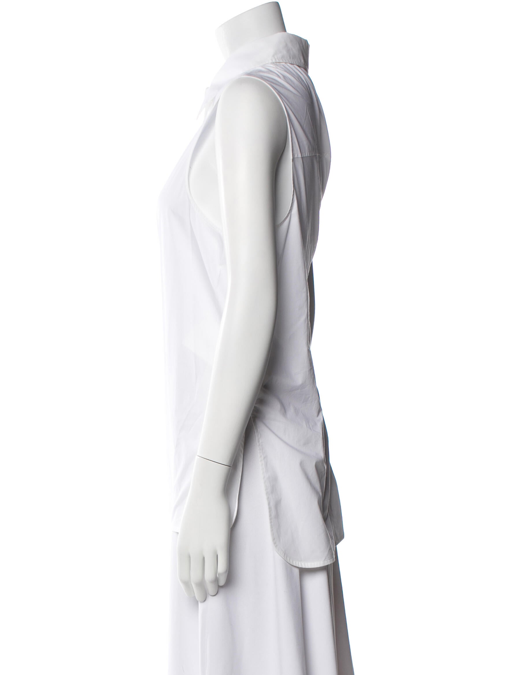 Lee Mathews Sleeveless Button-Up Top w/ Tags