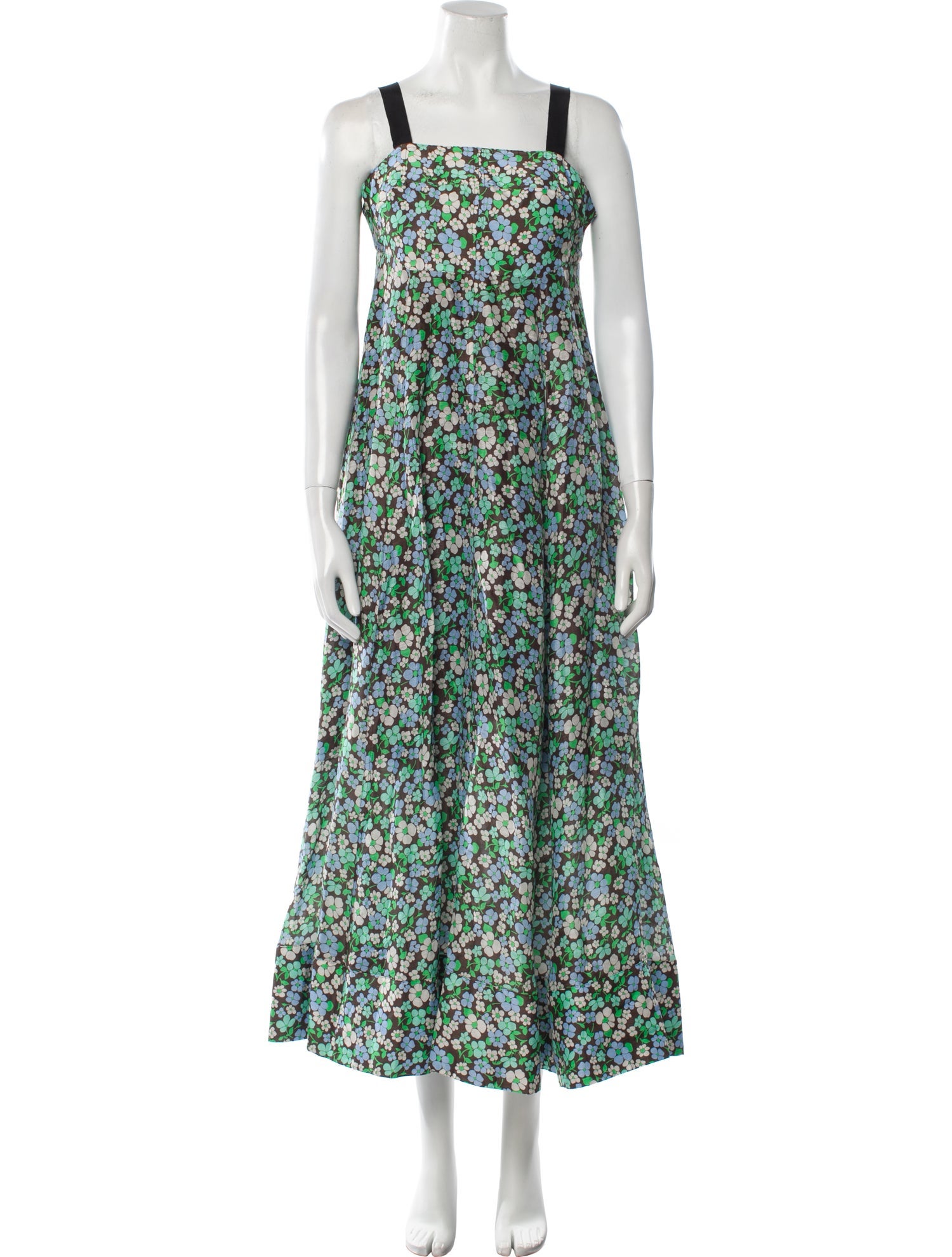 Lee Mathews Linen Midi Length Dress