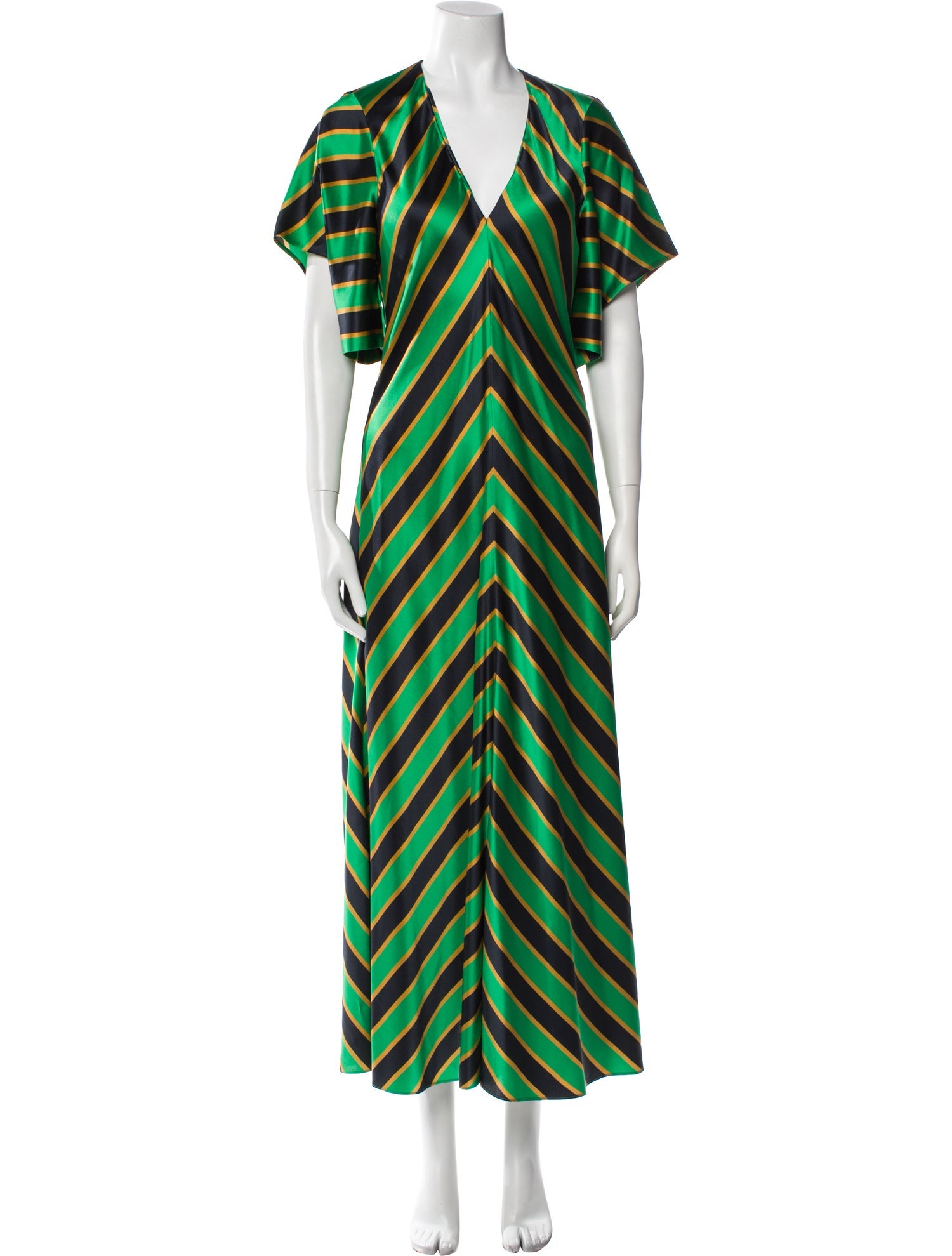 Lee Mathews Silk Long Dress