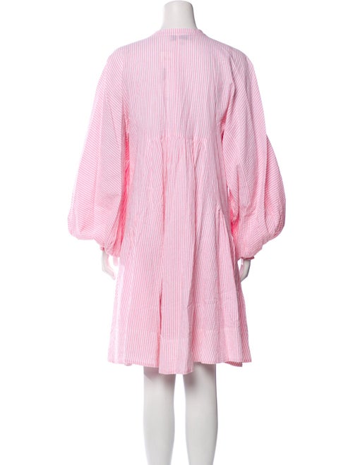 Lee Mathews Striped Mini Dress