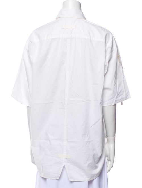 Lee Mathews Three-Quarter Sleeve Button-Up Top