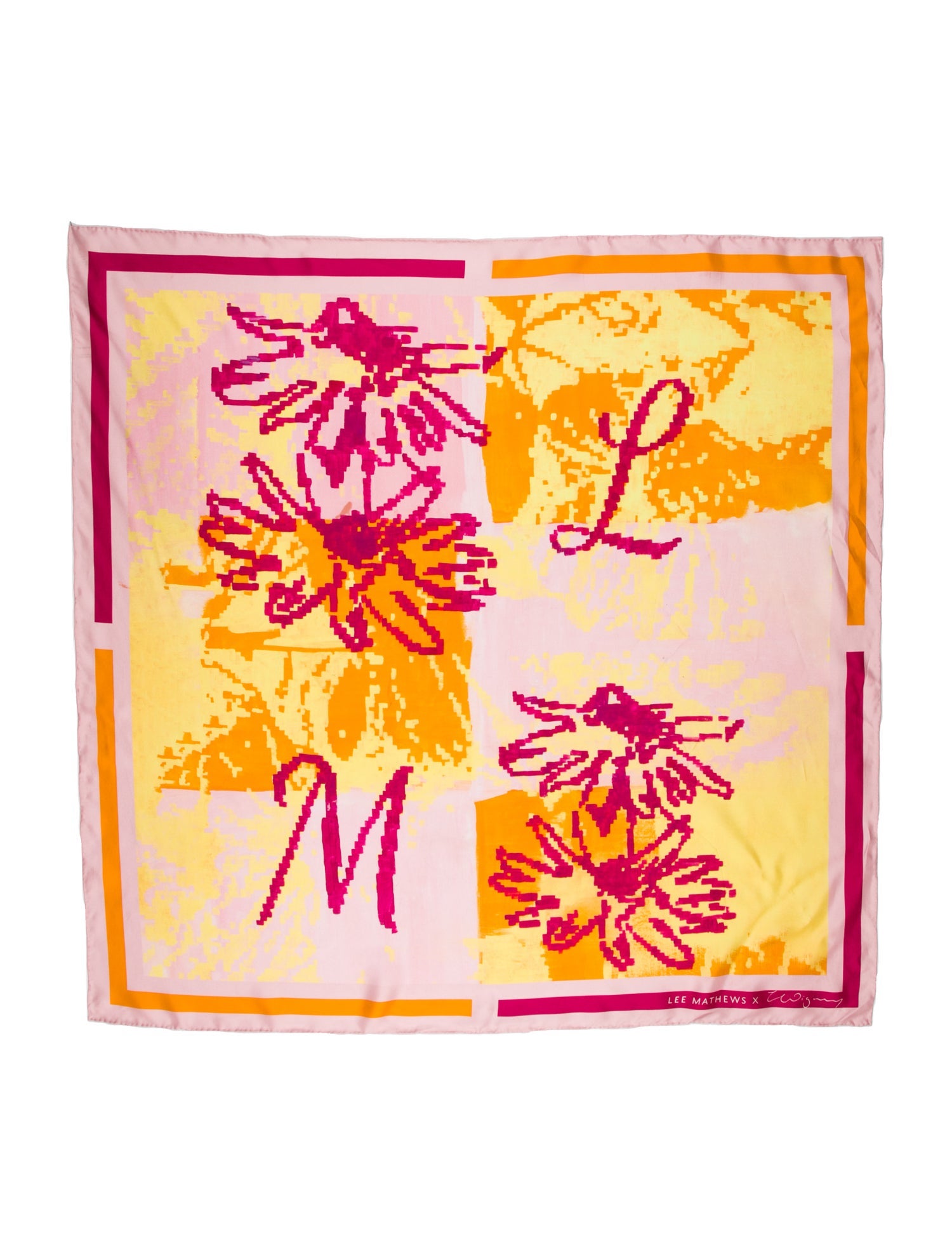 Lee Mathews Silk Printed Scarf
