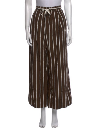 Lee Mathews Striped Wide Leg Pants