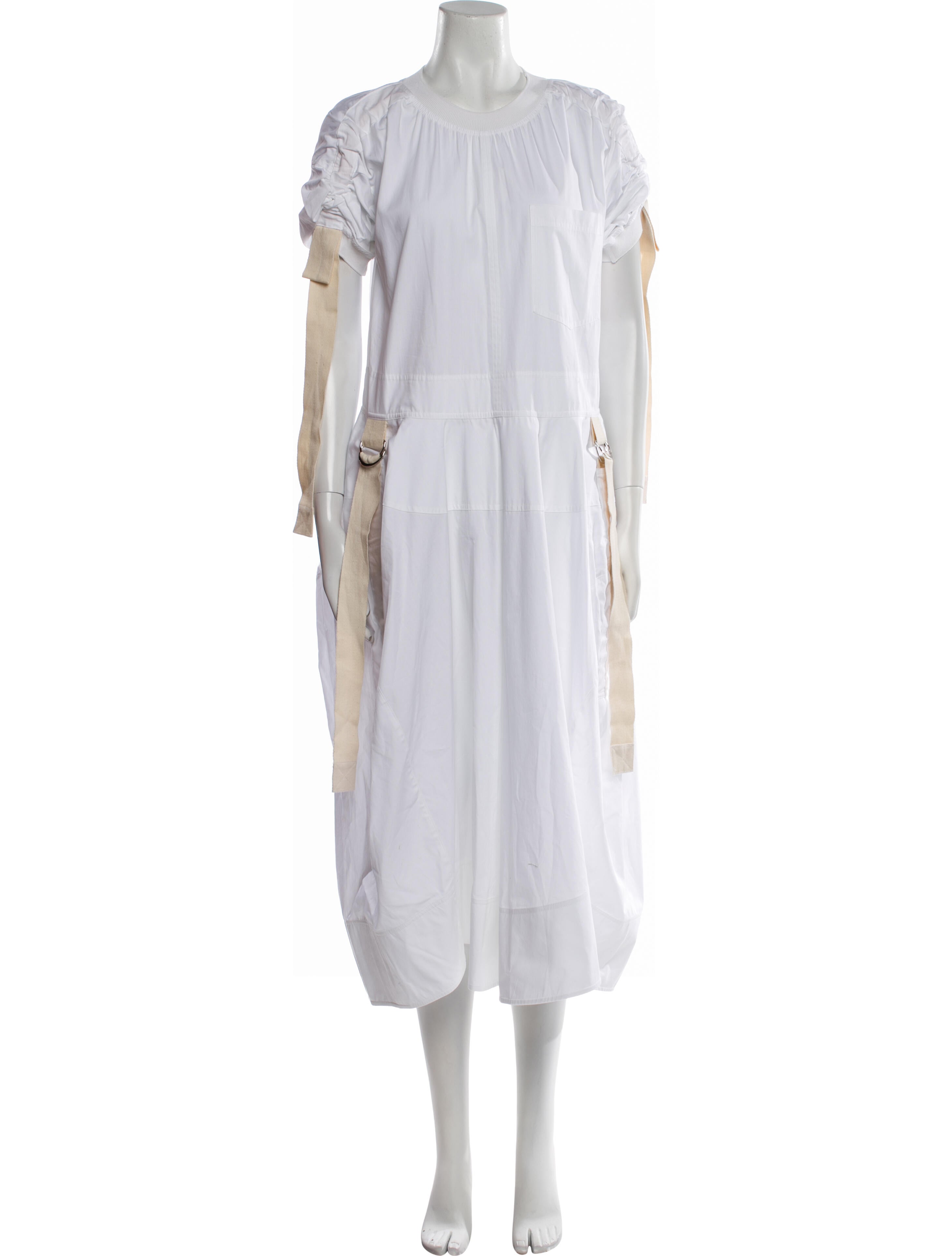 Lee Mathews Crew Neck Long Dress w/ Tags