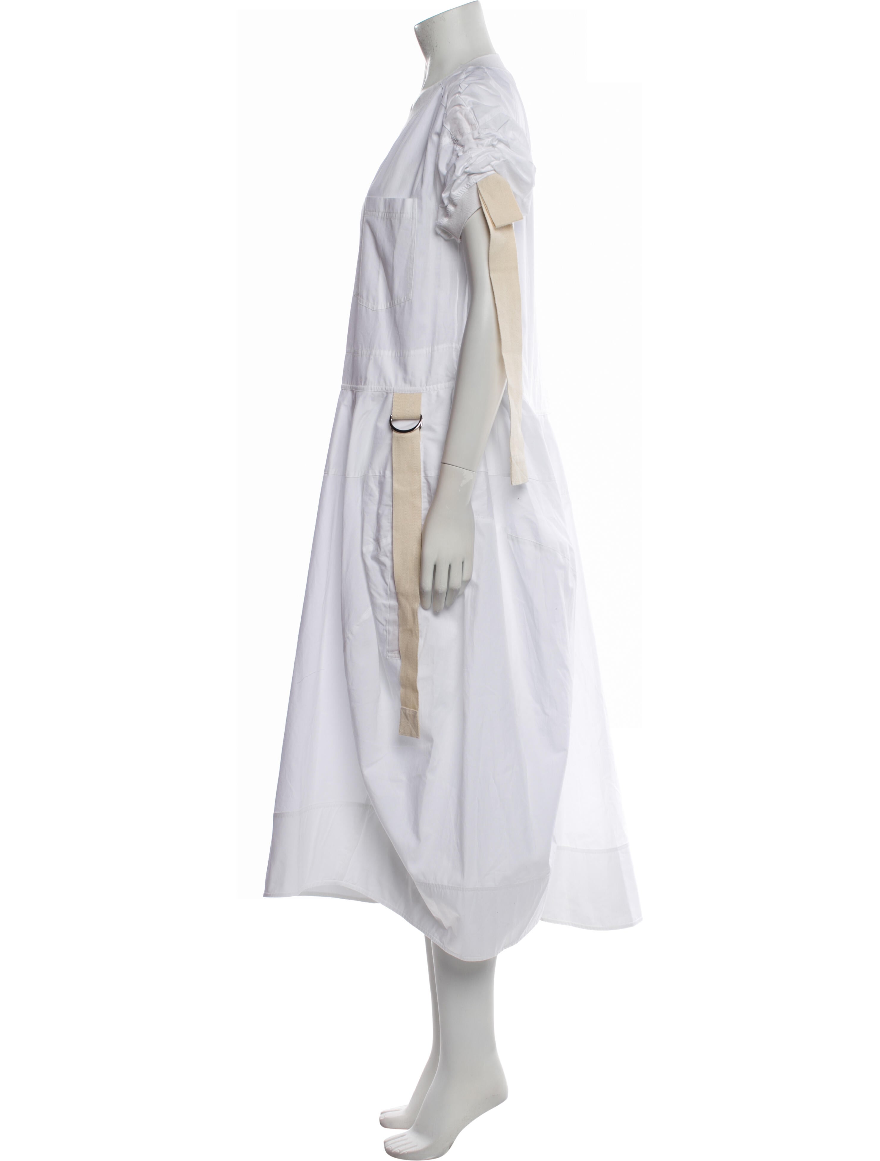 Lee Mathews Crew Neck Long Dress w/ Tags