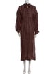 Lee Mathews Mock Neck Long Dress