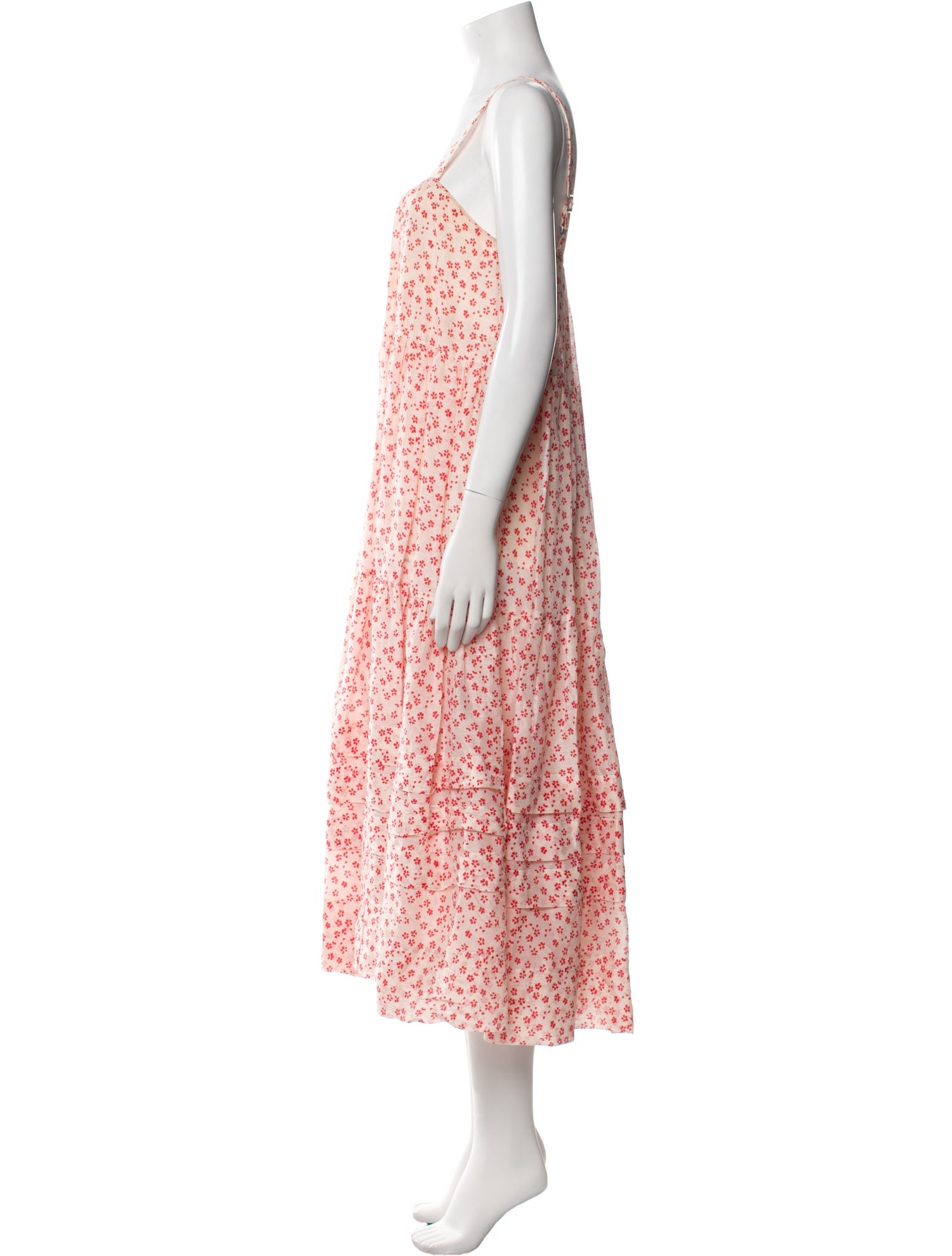 Lee Mathews Linen Long Dress