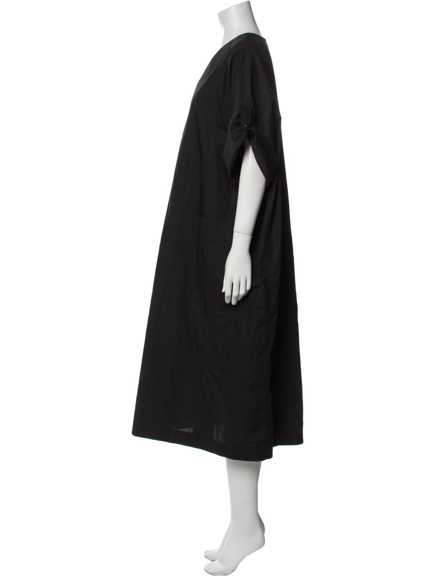 Lee Mathews V-Neck Midi Length Dress