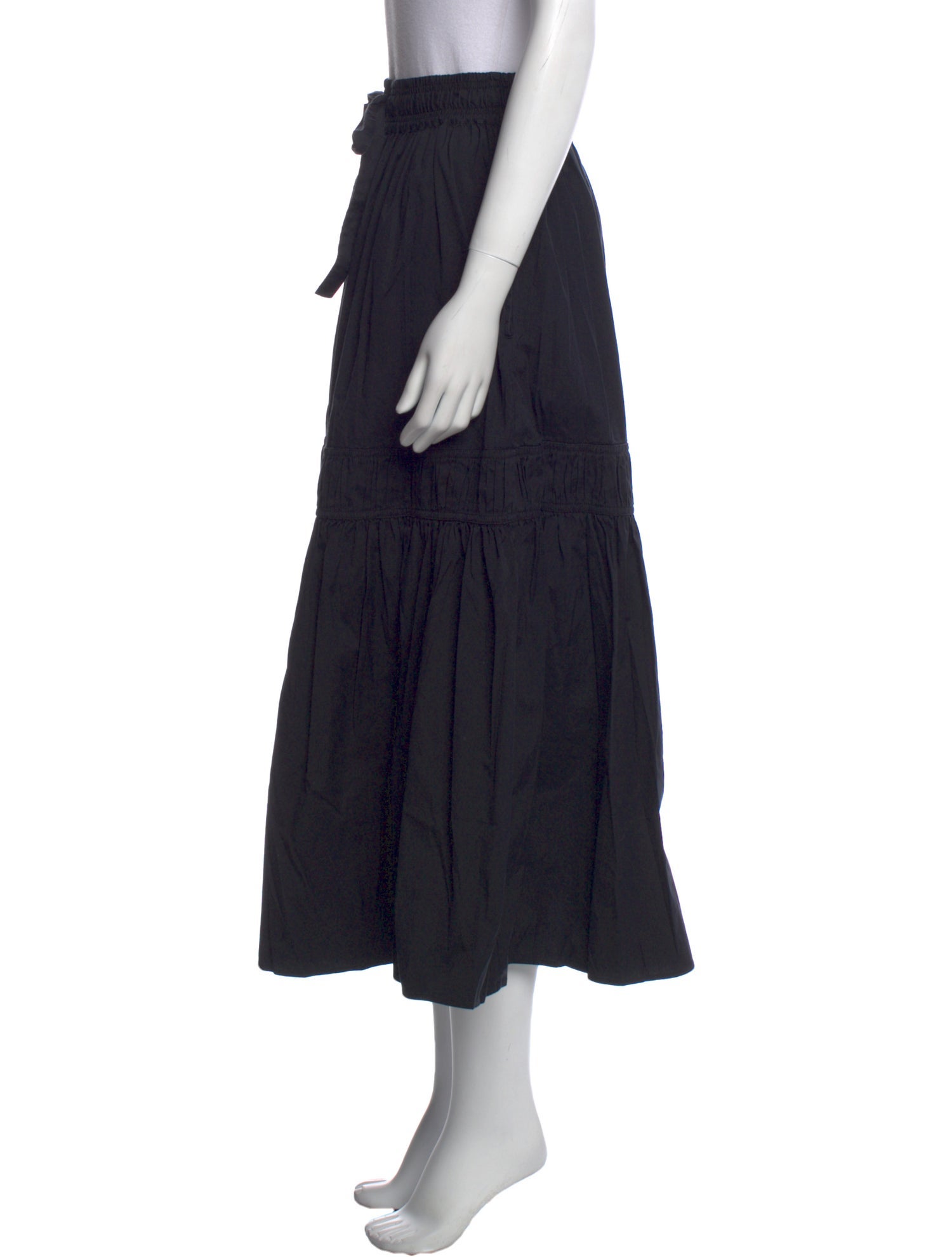 Lee Mathews Ruffle Embellishment Midi Length Skirt