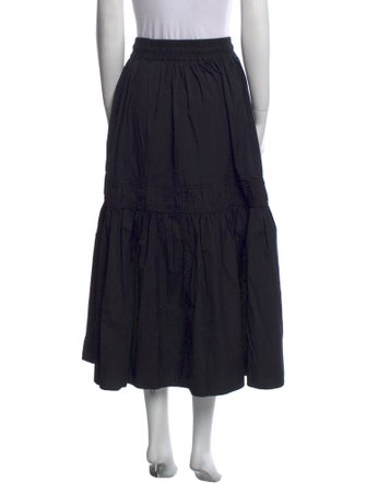 Lee Mathews Ruffle Embellishment Midi Length Skirt