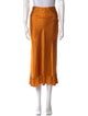 Lee Mathews Silk Midi Length Skirt