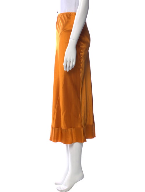 Lee Mathews Silk Midi Length Skirt