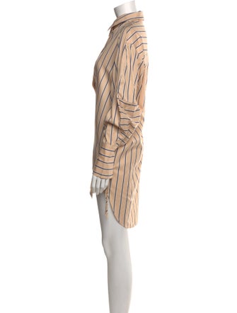 Lee Mathews Striped Mini Dress