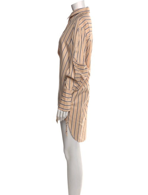 Lee Mathews Striped Mini Dress