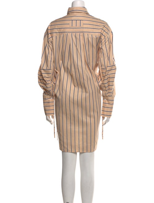 Lee Mathews Striped Mini Dress