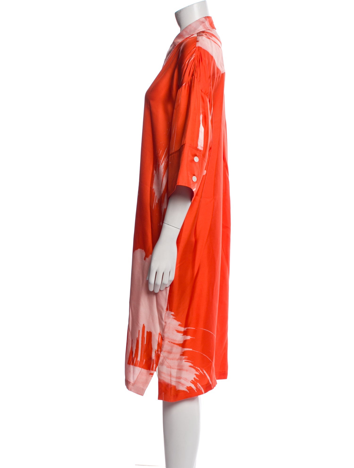 Lee Mathews Silk Midi Length Dress