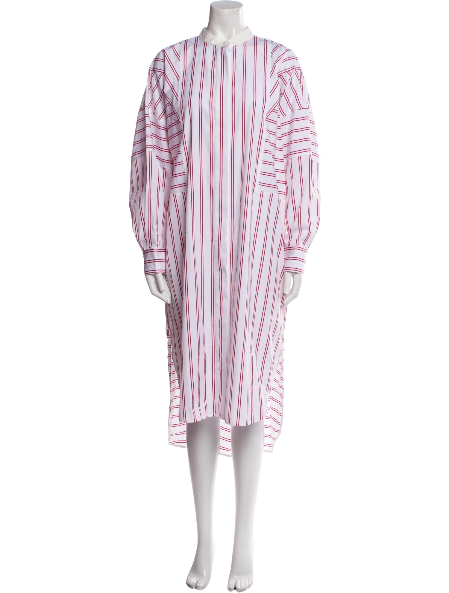 Lee Mathews Striped Long Dress