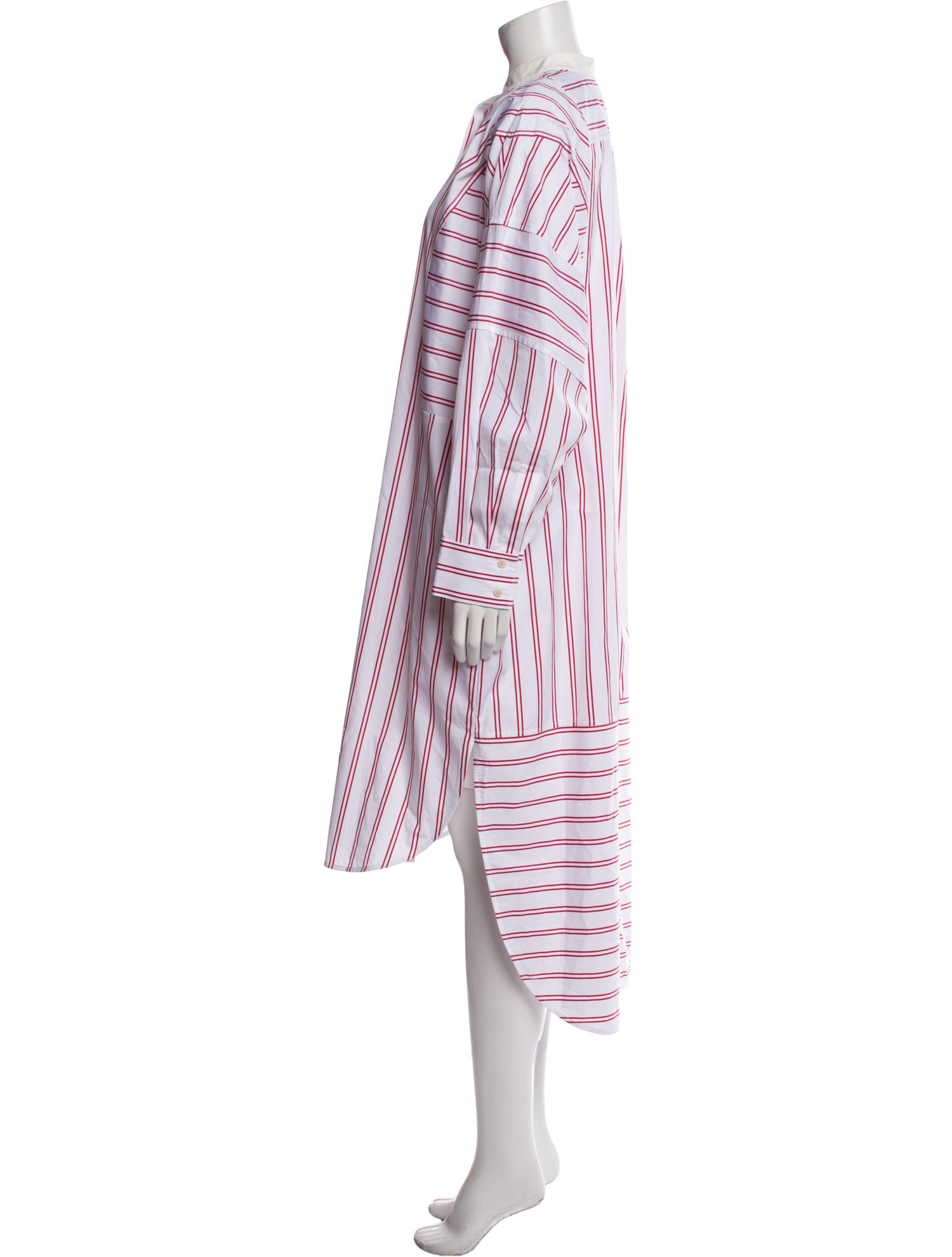 Lee Mathews Striped Long Dress