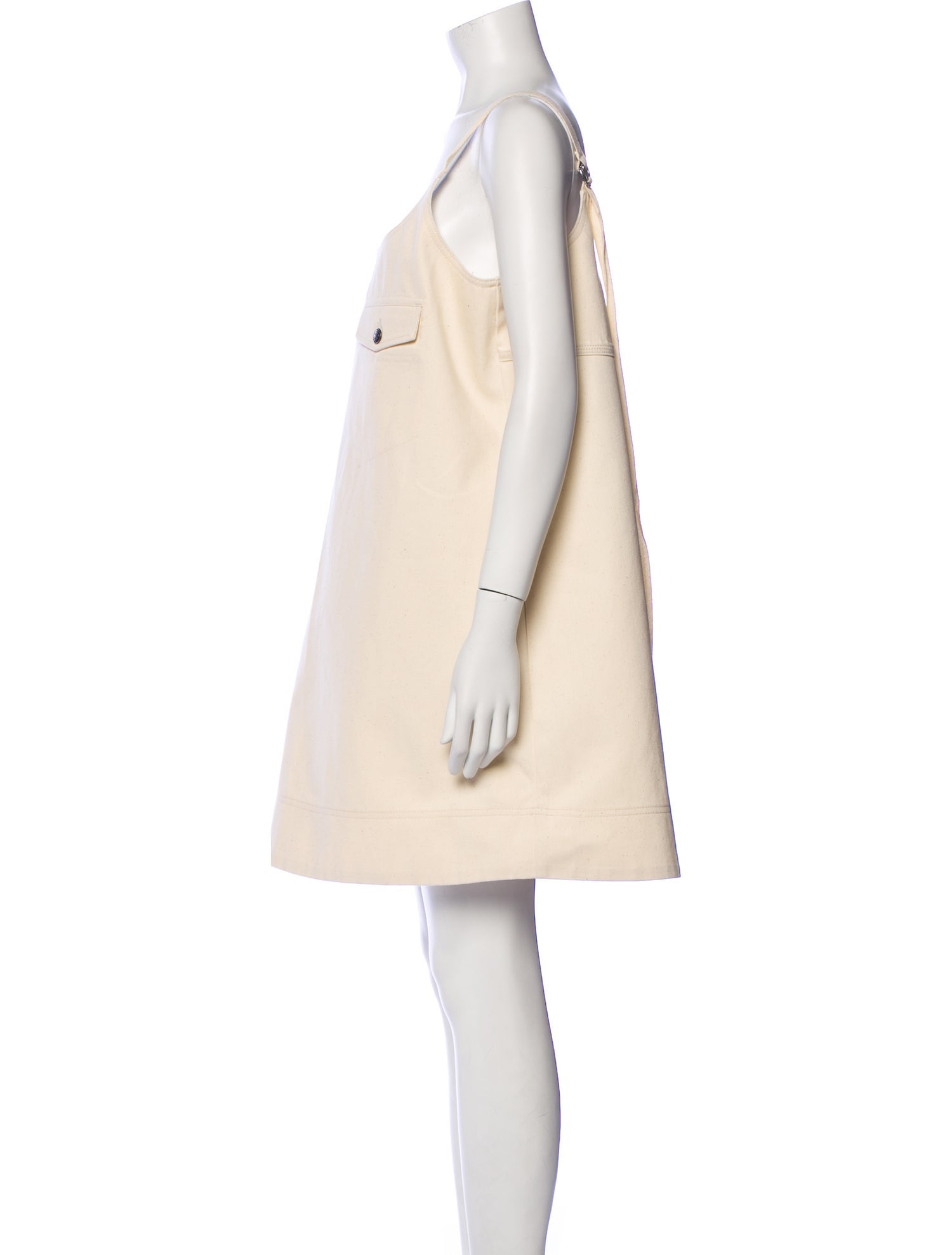 Lee Mathews Scoop Neck Mini Dress