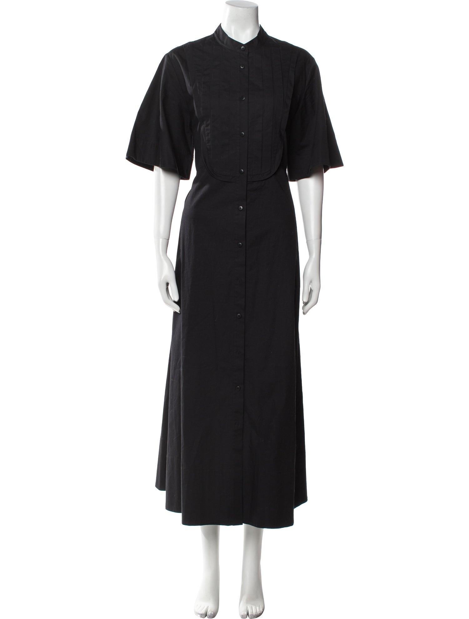 Lee Mathews Mock Neck Long Dress