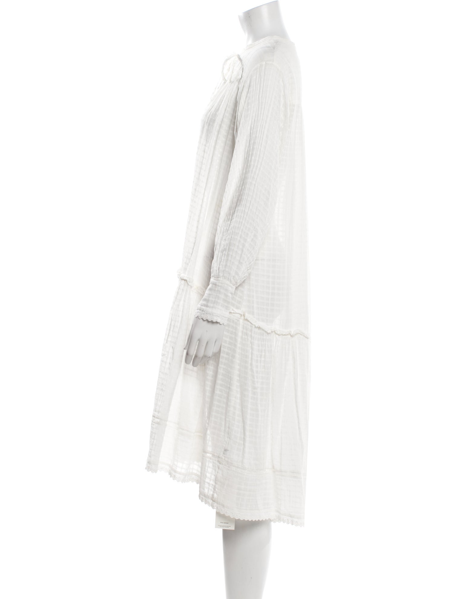 Lee Mathews Crew Neck Knee-Length Dress