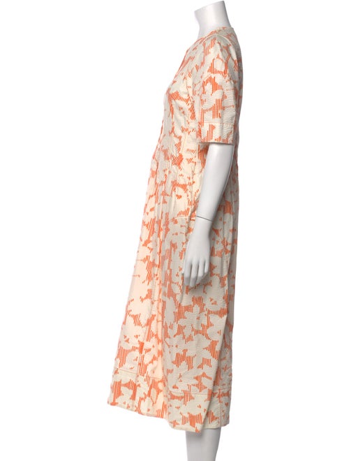 Lee Mathews Printed Midi Length Dress